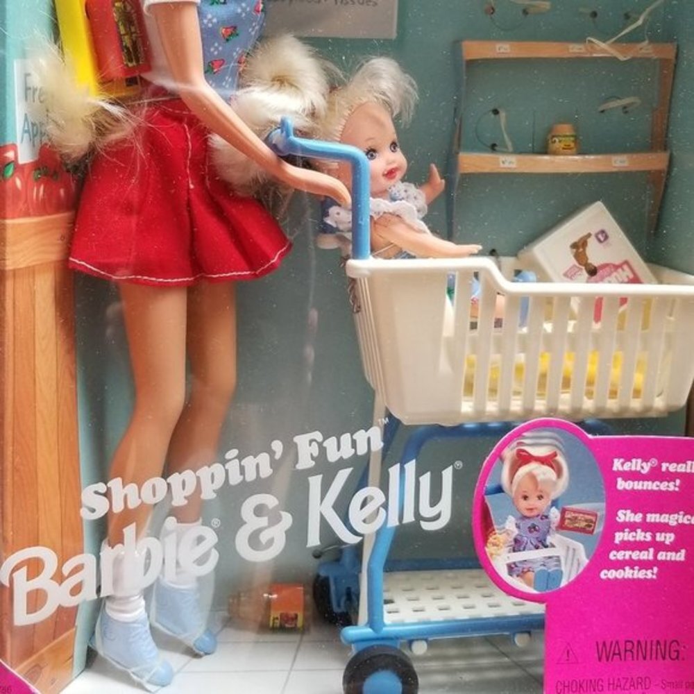NIB Vintage Shopping Fun Barbie n Kelly Vintage